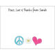 Peace Love Flat Note Cards Image 3 of 5